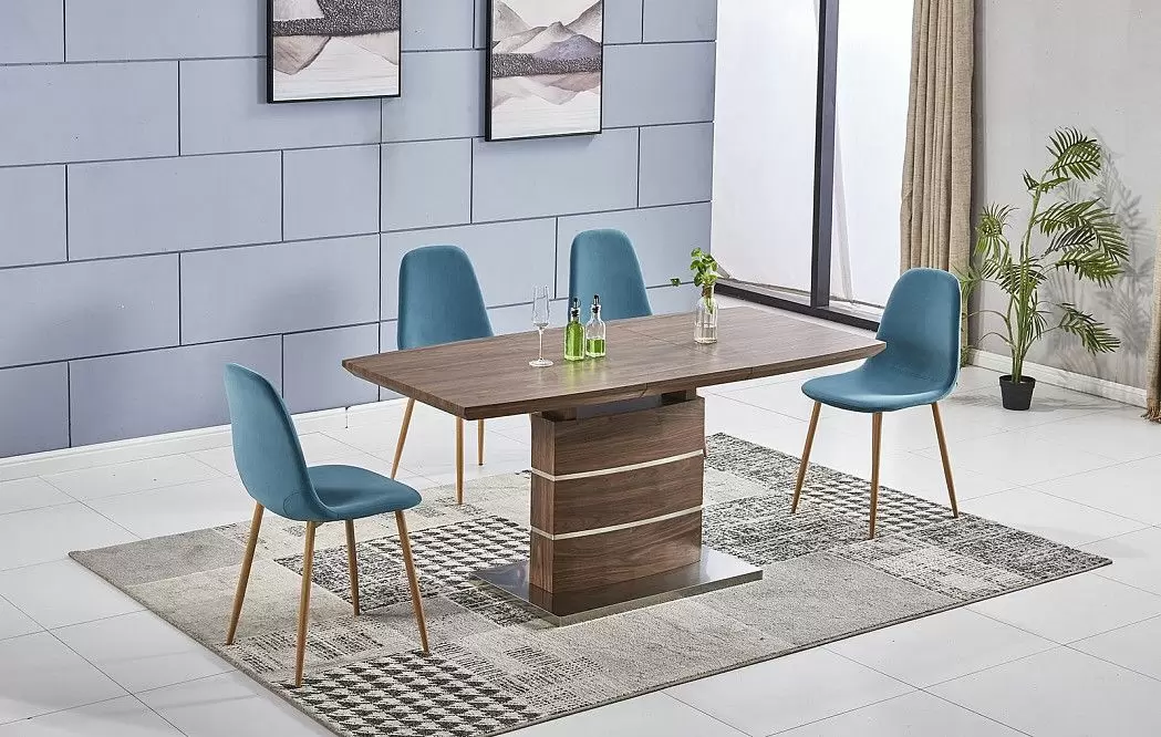 Стул Alister, бирюзовый/дерево - фото 2