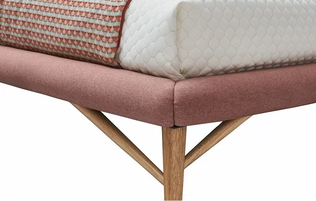 Кровать Venezia 200x200, коралловый - фото 6