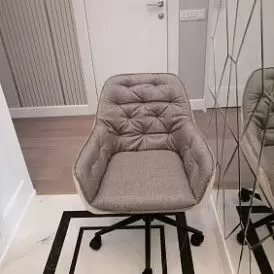 Кресло Julietta, серый/розовый