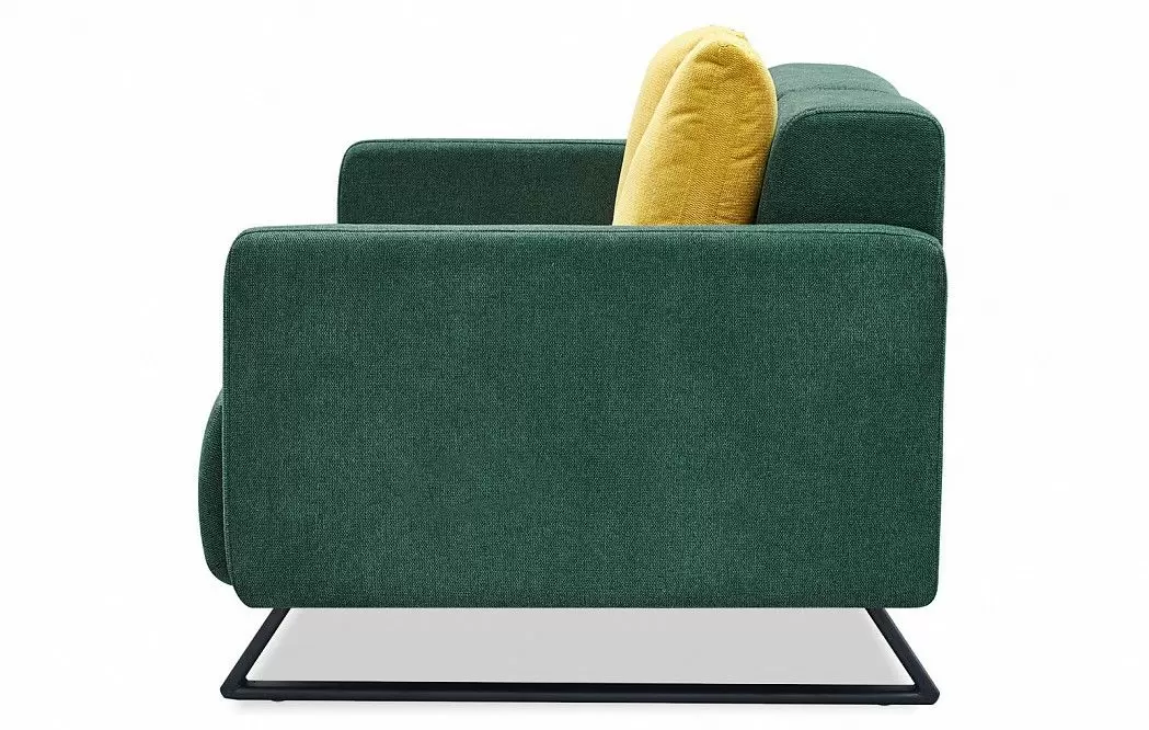 Диван-кровать Juliet, темно-зеленый/желтый - фото 6