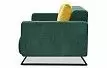 Диван-кровать Juliet, темно-зеленый/желтый