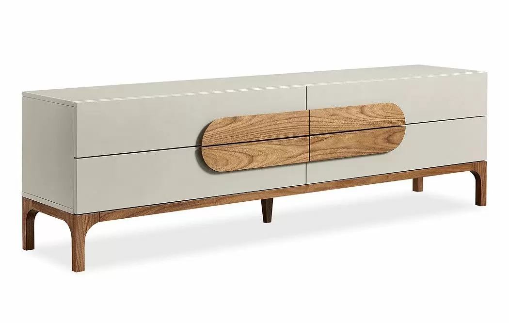 ТВ Тумба Eloisa, слоновая кость/орех - фото 3