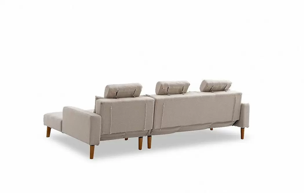 Диван-кровать Summer угловой (правый), бежевый - фото 7