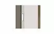 Шкаф DUO с 2 раздвижными дверями 195 H240, дуб/песок/белый/зеркало (YM502)