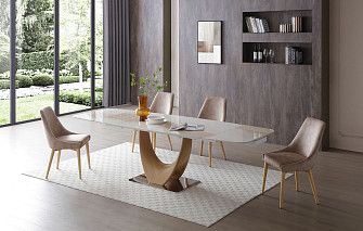 Стол Rimini Ceramic + 4 стула Mikaela