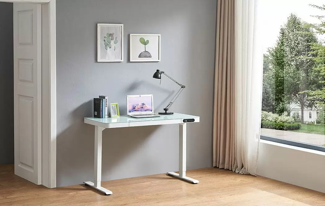 Стол Colorado (120) белый, регулируемая высота, электропривод