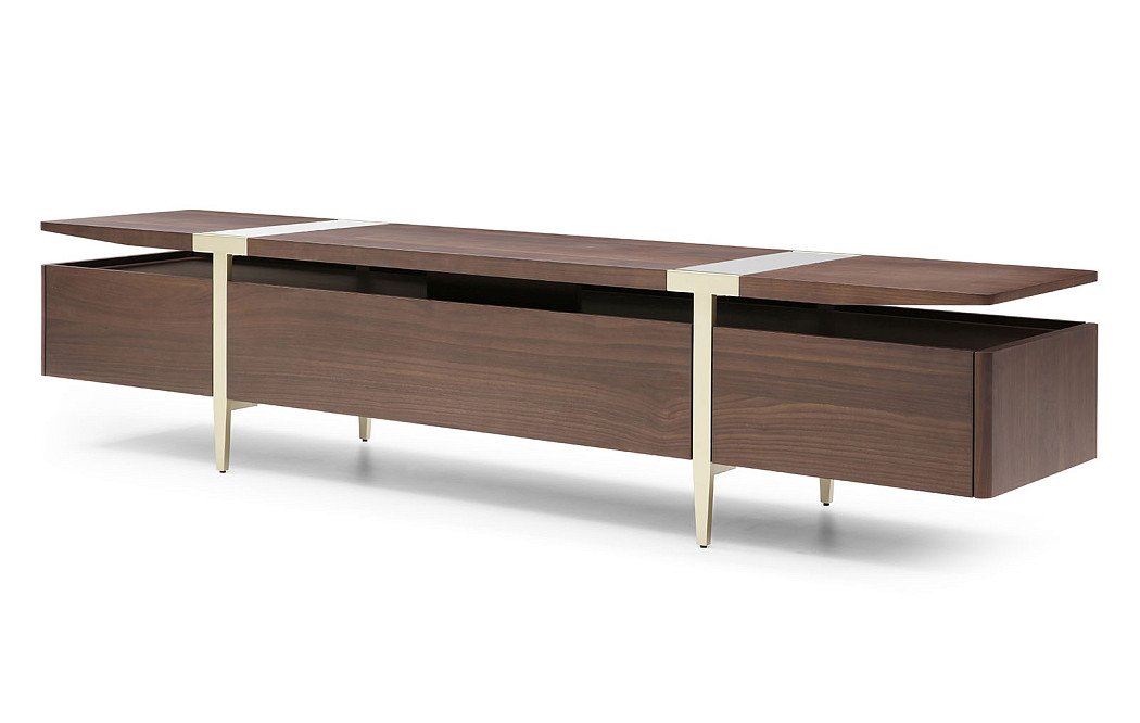 ТВ Тумба Terra, орех/шампань - фото 4