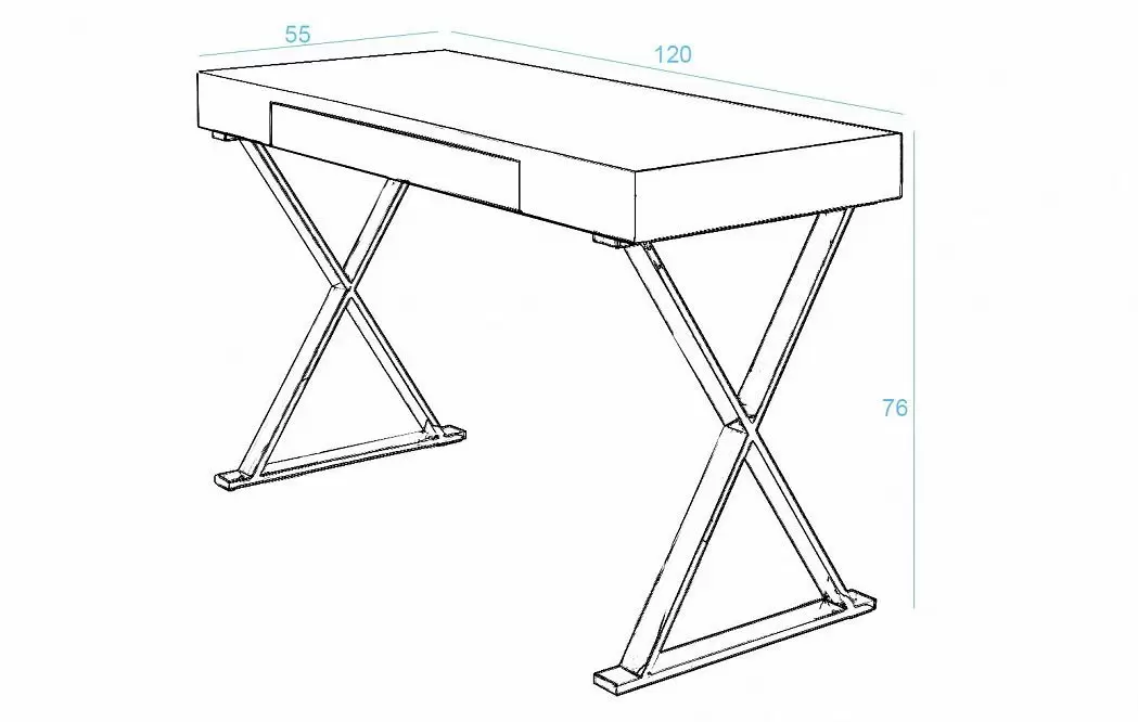 Стол письменный Axiom, белый - фото 9