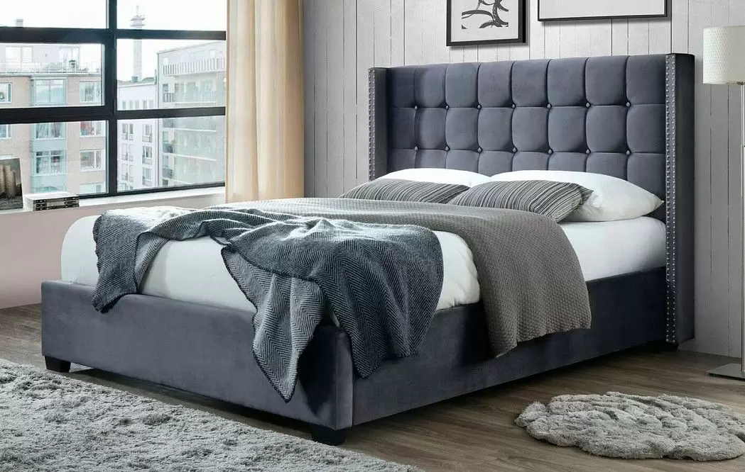 Кровать Olivia 180х200 (с подъемным механизмом), серый