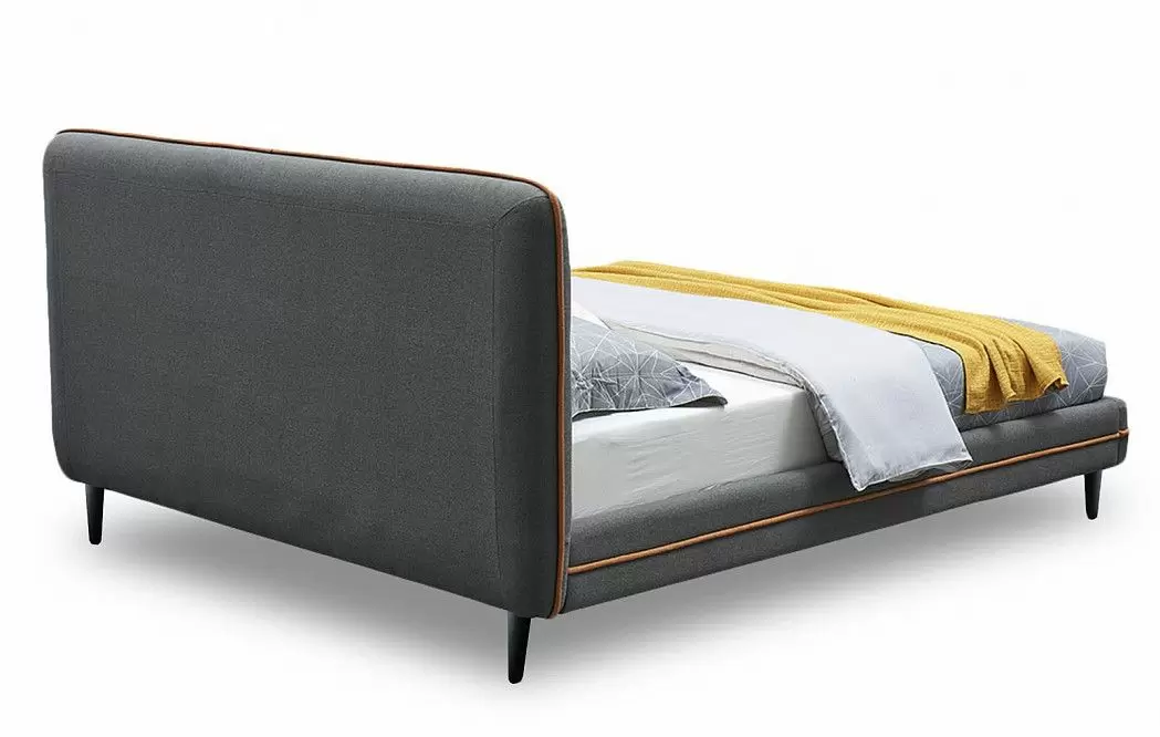 Кровать Madeira, серо-коричневый/черные ножки - фото 5