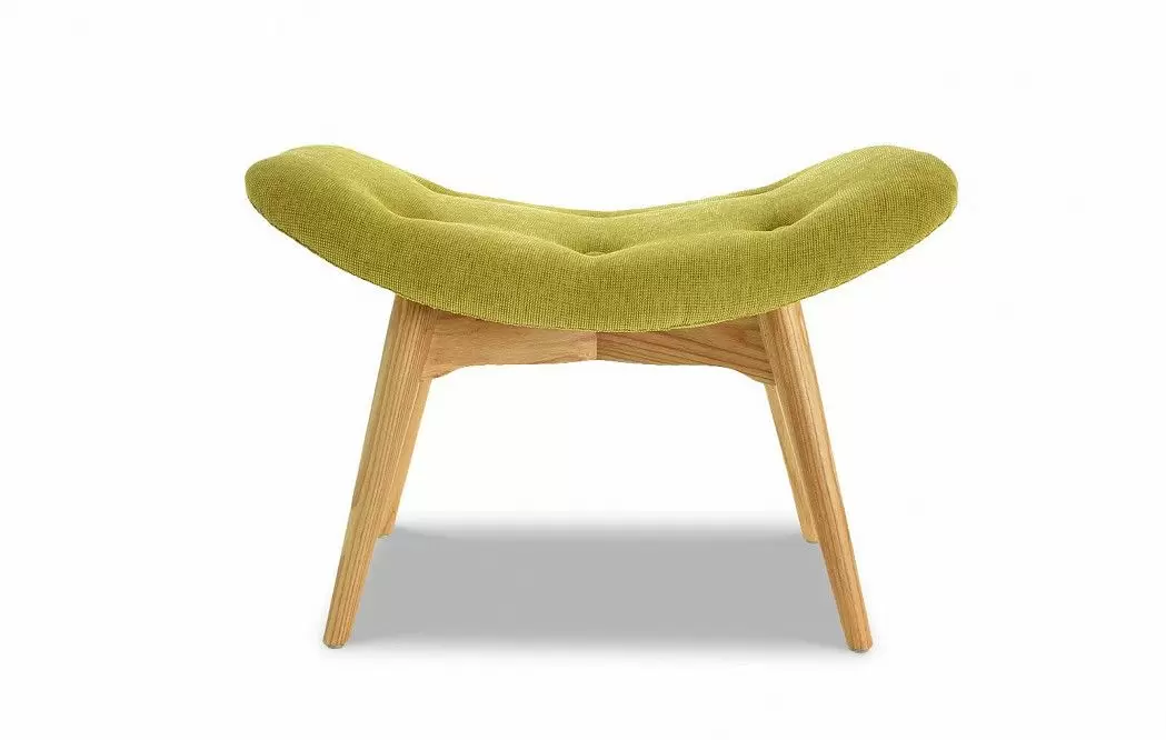 Кресло с оттоманкой Contour, желто-зеленый - фото 7