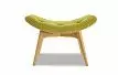 Кресло с оттоманкой Contour, желто-зеленый