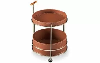 Столик сервировочный Eric (40), коричневый/сталь