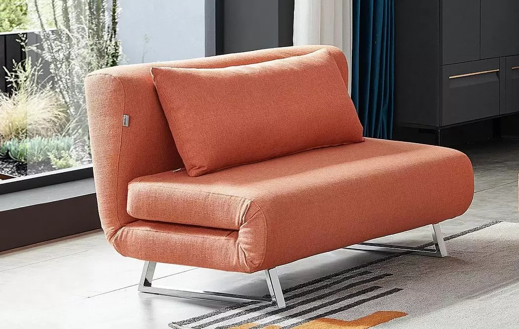 Комплект мягкой мебели Rosy, папайя/хром - фото 15