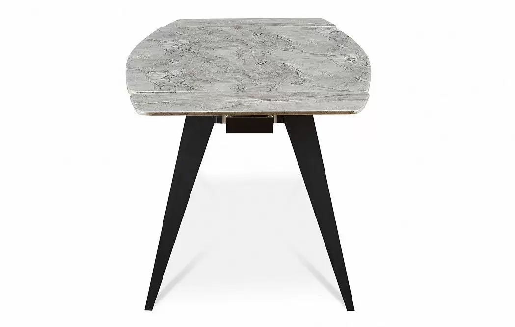 Стол раскладной Ramses 160-230, серый мрамор/черный - фото 12