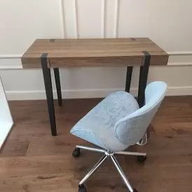 Кресло Miranda, серо-голубой/хром