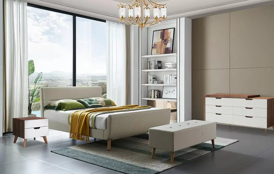 Кровать Borneo 160х200, бежевый - фото 3