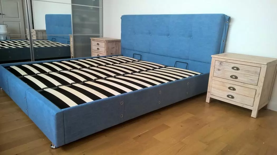 Кровать с подъемным механизмом Norden, синий - фото 17