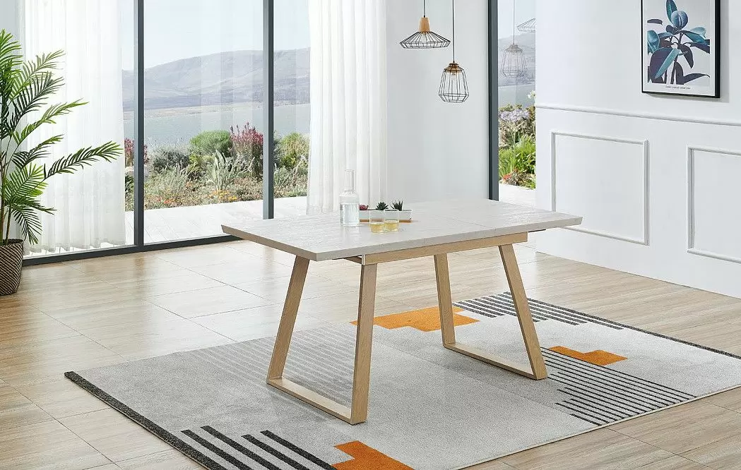 Стол раскладной Norfolk 110-150, светлый дуб/вяз - фото 6