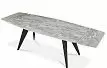 Стол раскладной Ramses 180-250, серый мрамор/черный