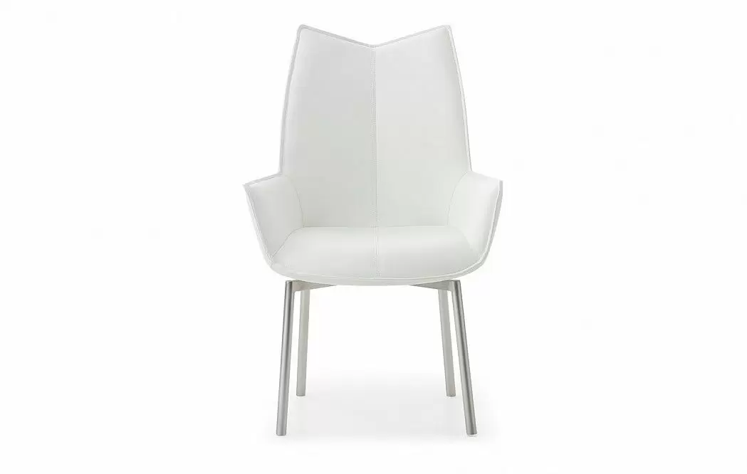 Стул Renzo, белый/стальной - фото 6
