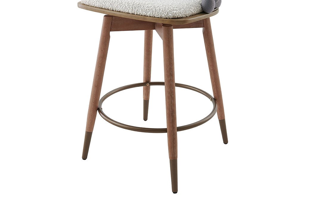 Стул барный Vanda (76), белый/серый - фото 5