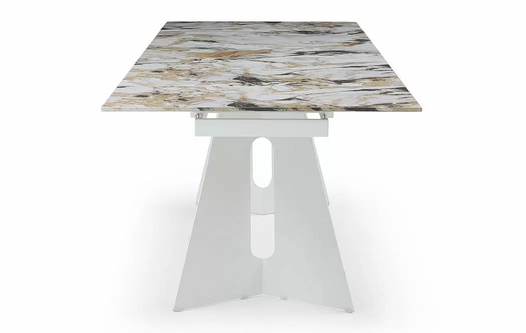 Стол раскладной Monte Carlo 180-270, светлая керамика/белый - фото 15