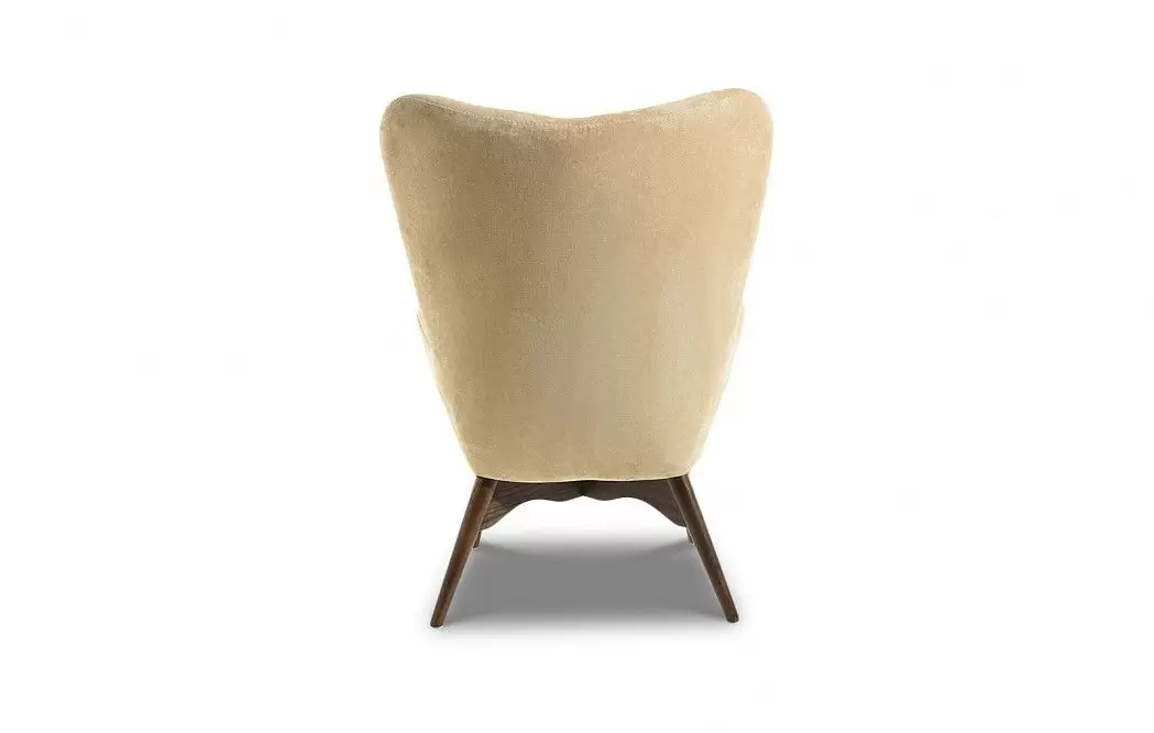 Кресло с оттоманкой Contour, бежевый/темно-коричневый - фото 8