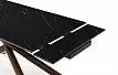 Стол раскладной Ravenna 160-220, черная керамика/орех