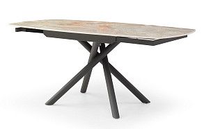 Стол раскладной Salerno 120-180, серая керамика