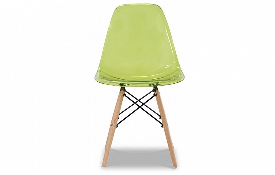 Стул Glossy (в стиле Eames), зеленый прозрачный - фото 2