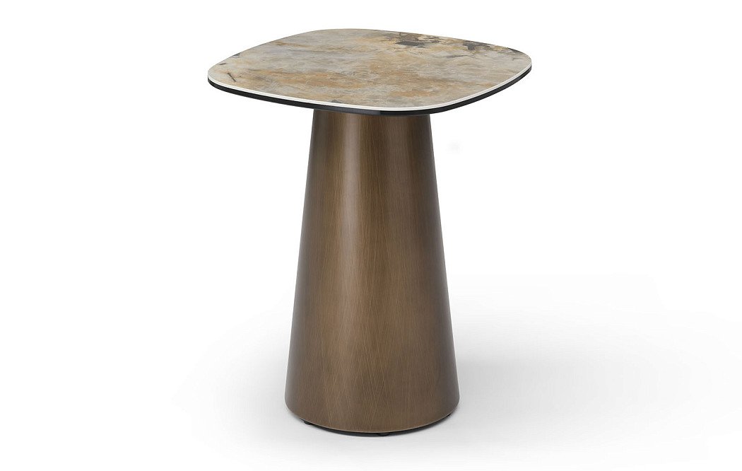 Стол журнальный Melanie (40), медь/керамика