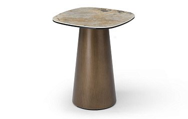 Стол журнальный Melanie (40), медь/керамика