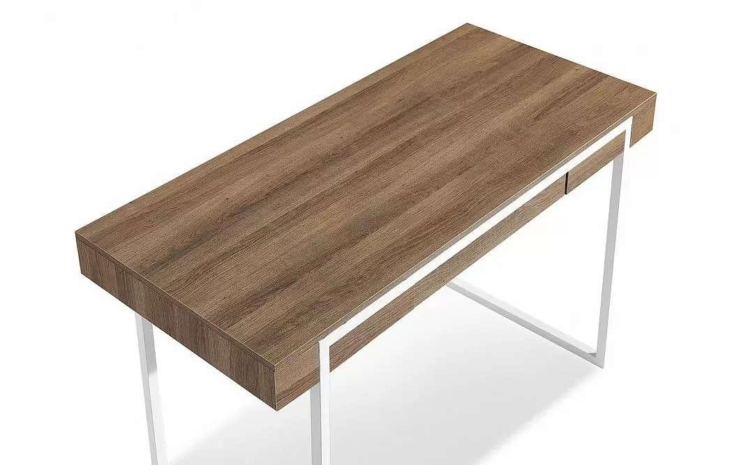 Стол письменный Ego, орех/белые ножки - фото 4