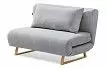 Диван-кровать Rosy 2-х местный, серый/без принта