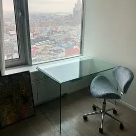 Кресло Miranda, серо-голубой/хром