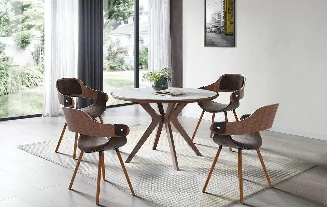 Стол Tango 100, светлая керамика/орех - фото 4