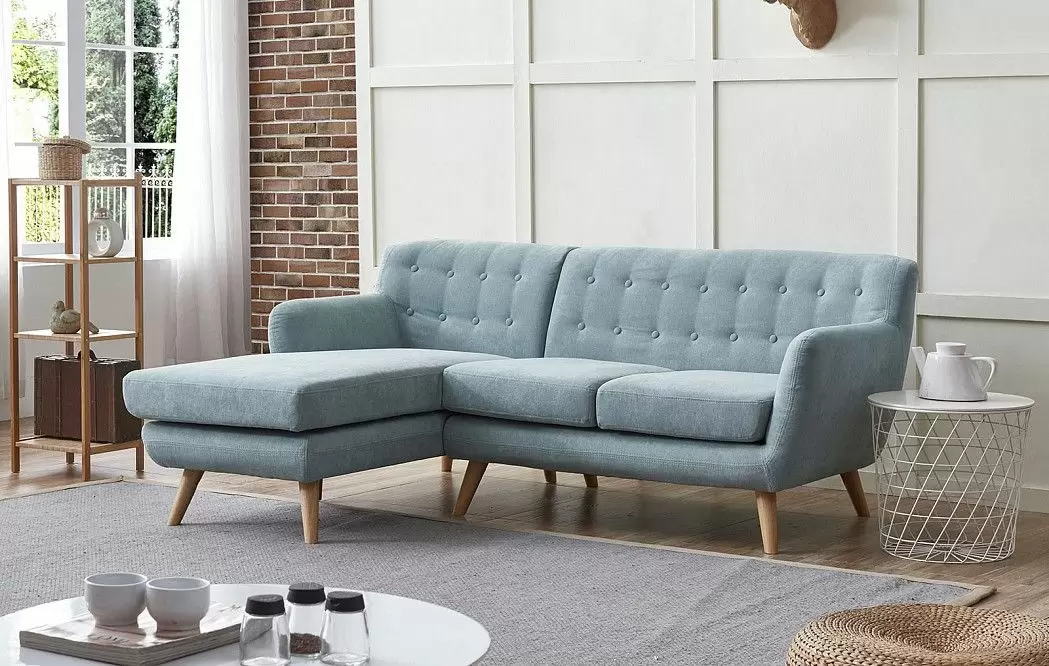 Диван Copenhagen угловой (левый), бирюзовый