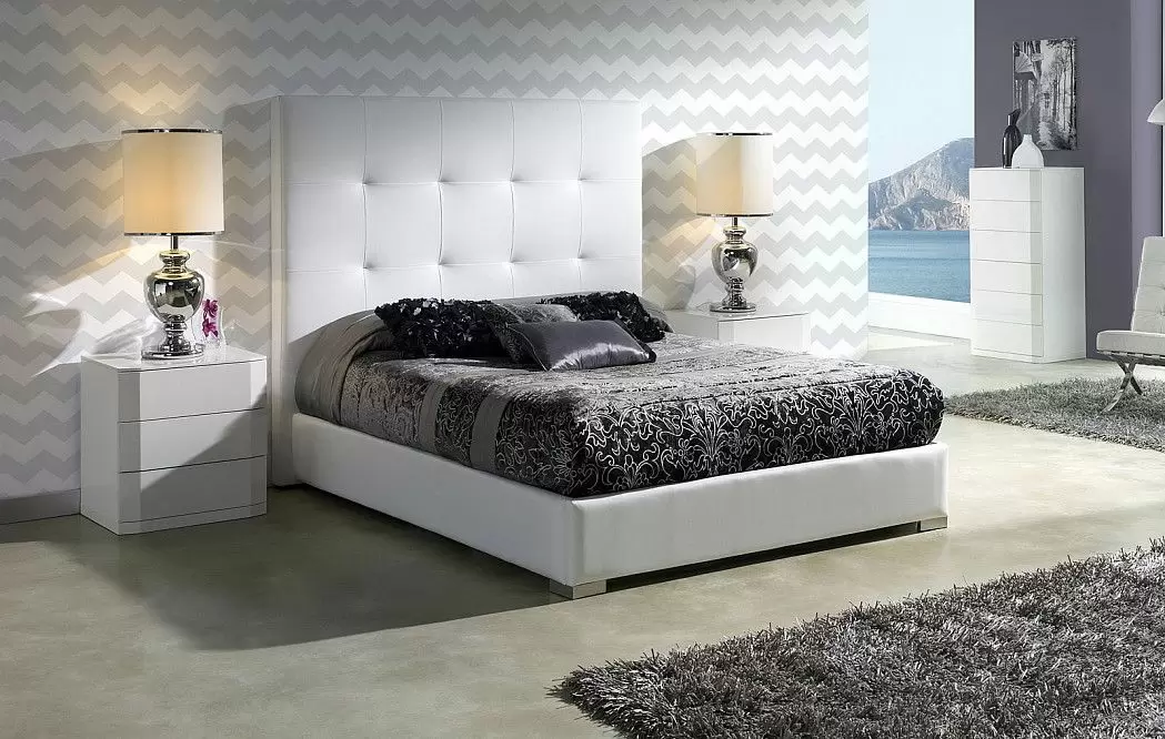 Тумба прикроватная Aragon (3 ящика), белый - фото 2