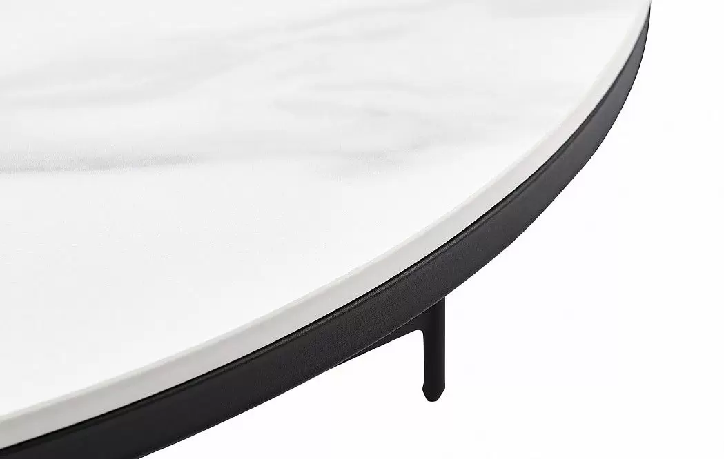 Набор из 2-х столов журнальных Fabio, белая керамика - фото 9