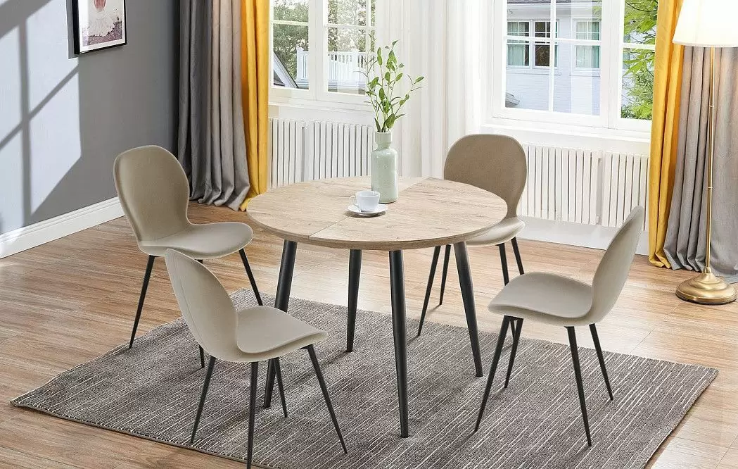 Стул Nancy, бежевый/черный - фото 4