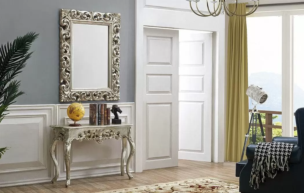 Консоль Amabel (Dupen) большая, кантри серебро - фото 2