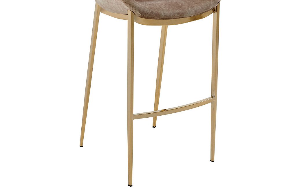Стул полубарный Harley (65), капучино/золото - фото 5
