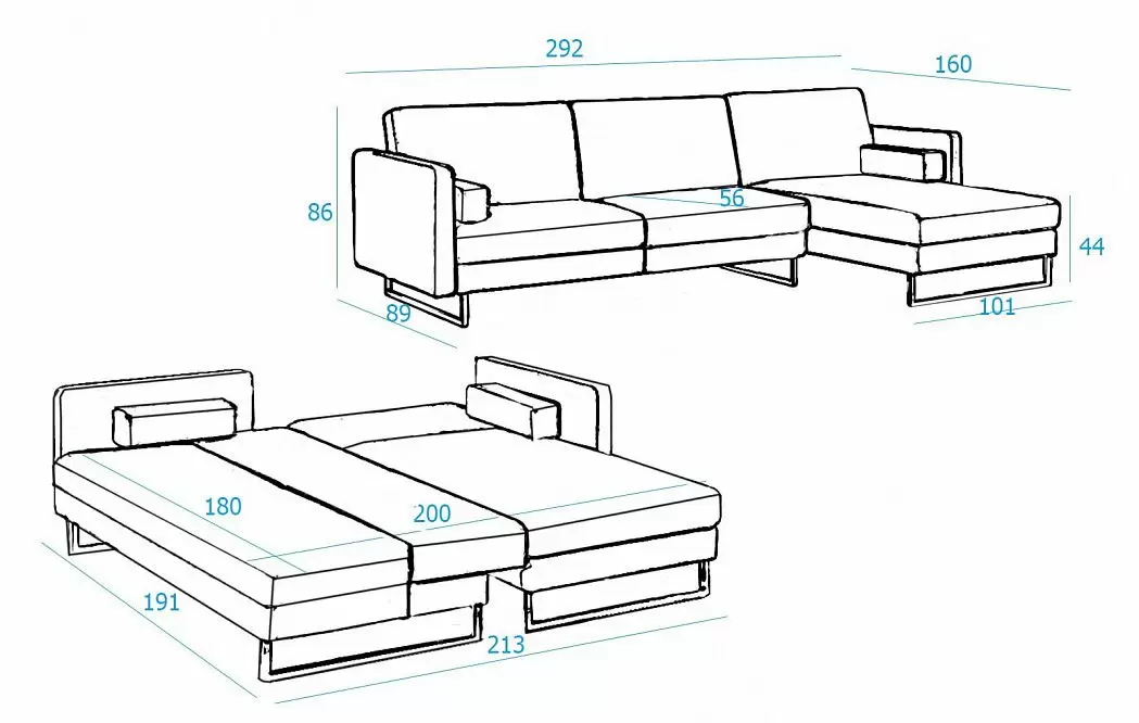 Диван Chicago угловой (правый), серо-коричневый - фото 5
