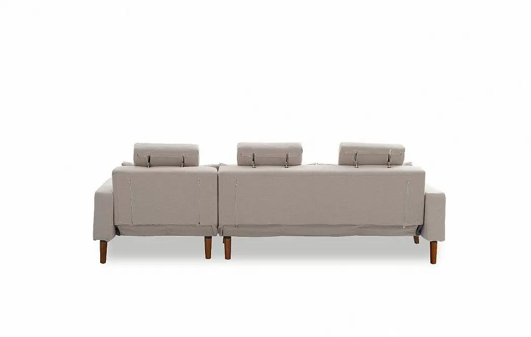 Диван-кровать Summer угловой (правый), бежевый - фото 6