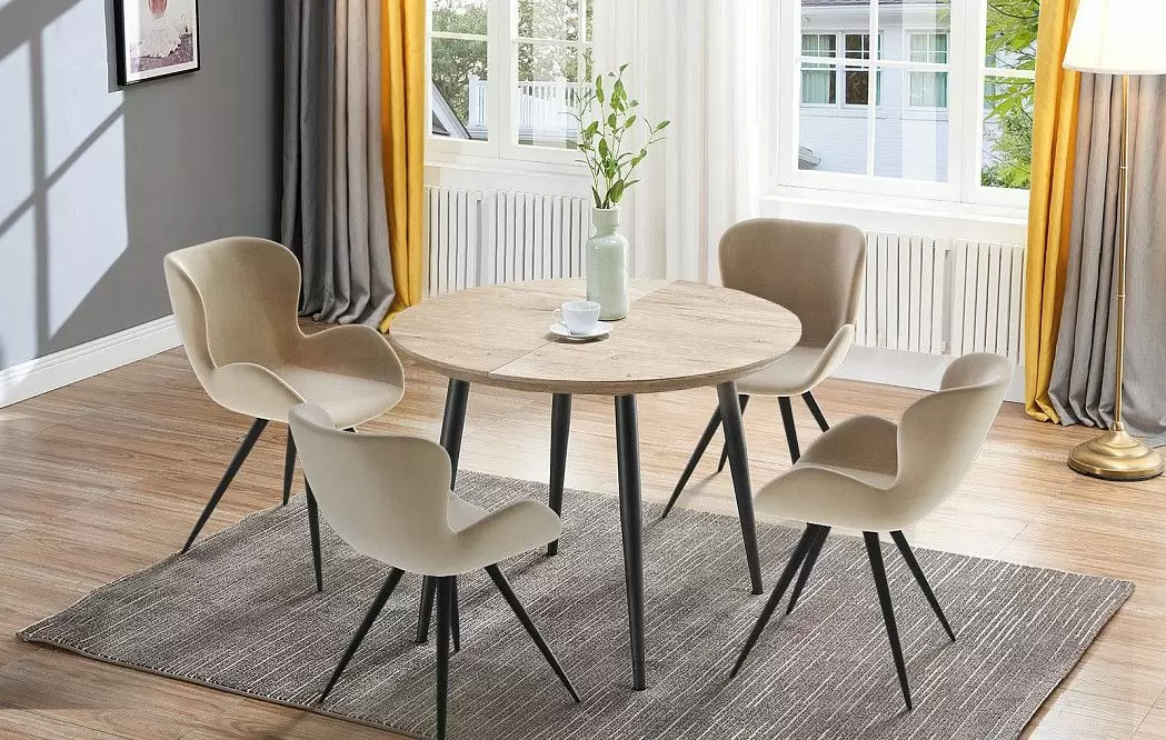 Стол раскладной Leticia 100-130, дуб/черный - фото 16