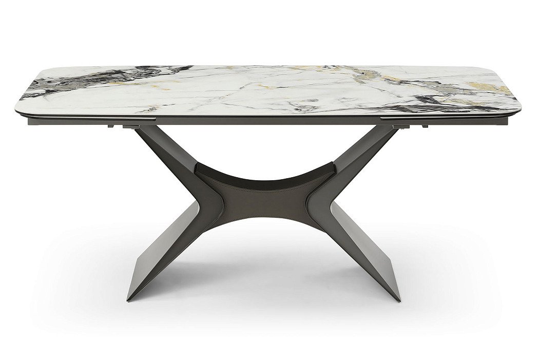 Стол раскладной Richard 160-240, светлая керамика/серый - фото 4