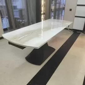 Стол раскладной Claudia 160-240, бежевая керамика