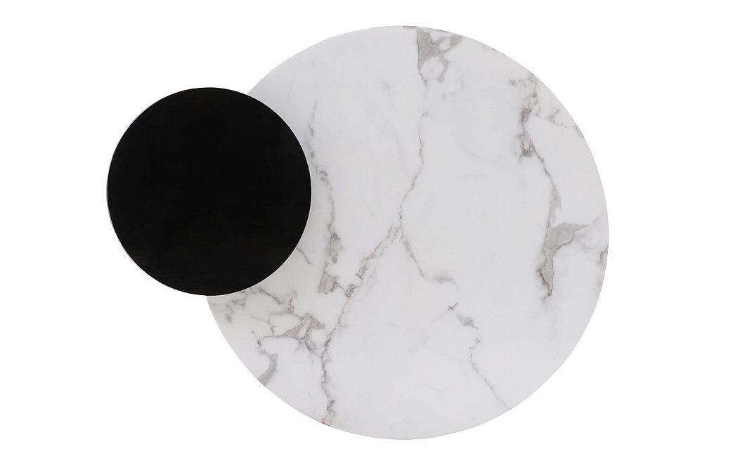 Стол журнальный Paloma (90), мрамор/коричневый - фото 3