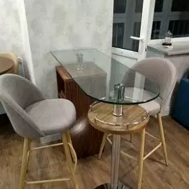 Стул барный Shelly Bar, темно-бежевый